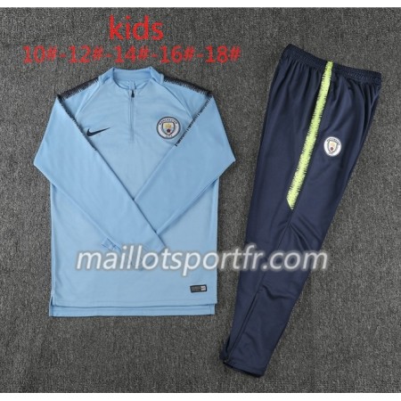 Manchester City Enfant Ensemble Sweat d'entrainement Bleu 2018/19 Manchester City Enfant Ensemble Sweat d'entrainement Bleu 2018/19